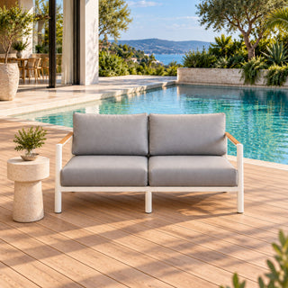 Grenada Outdoor 2 Seater Sofa - White