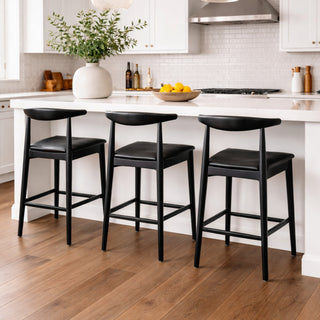 Jensen Oak Counter Stool - Black Stained