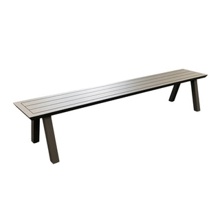 Perez Outdoor Bench 240x34cm - Charcoal