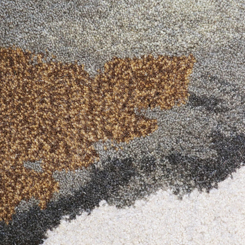Rug - Uluru (Wool/Viscose) - Sandstone - 210cm dia.