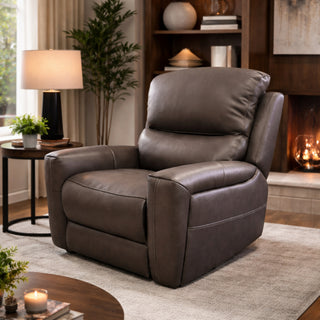 Sweeney Zero Gravity Power Recliner Chair w. Power Headrest - Urban Sofa - Westeros Grey Leather