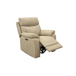 Barrett Power Recliner Suite - 3ReRe+2ReRe+1Re - Urban Sofa - Steam Mushroom Fabric