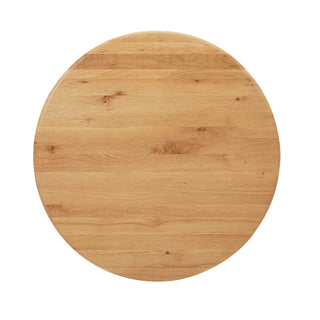 Luna Round Solid American White Oak Dining Table - 100cm Diameter