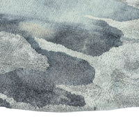 Rug - Cape Brett Round (Wool/Viscose) - Marine - 210cm dia.