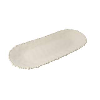 Melamine Pearl Platter 53cm - Sand