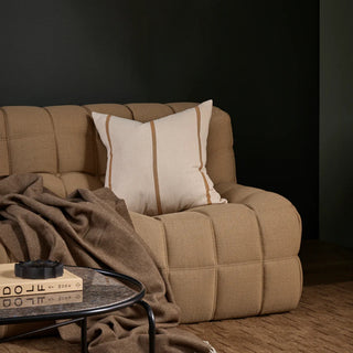 Cushion - Otis With Feather Inner - Oat/Caramel