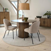 Preston Dining Chair in Sand Chenile