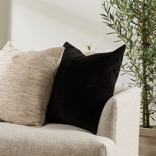 Cushion - Oralie with Feather Inner - Black