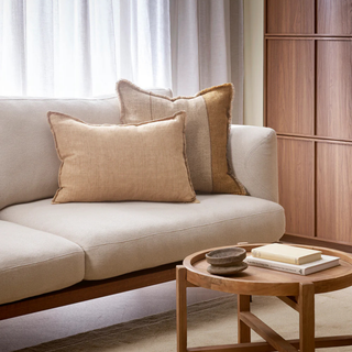 Cushion - Frankton With Feather Inner - Caramel