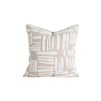 Cushion - Gobi With Feather Inner - Biscuit