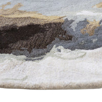 Rug - Uluru (Wool/Viscose) - Sandstone - 210cm dia.