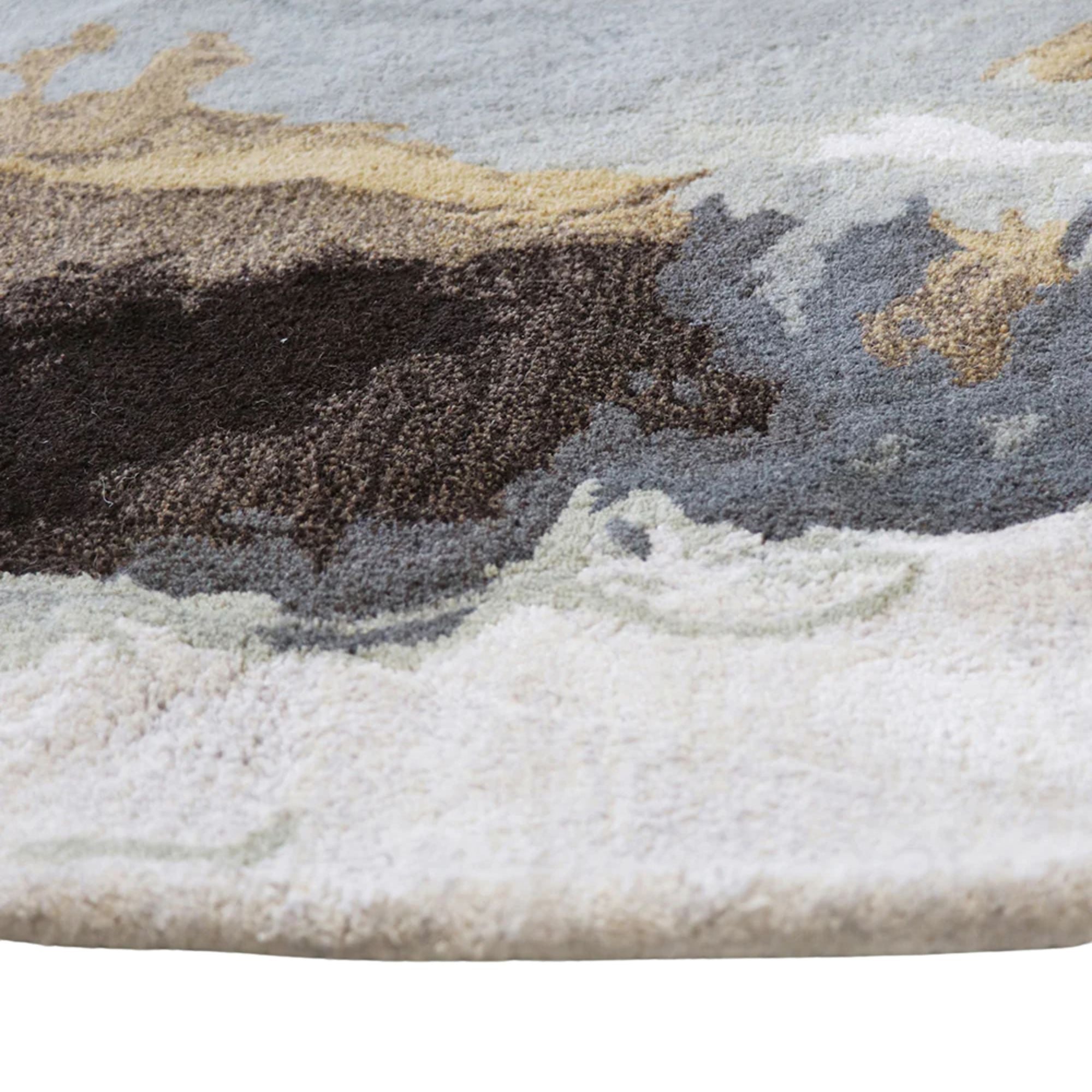Rug - Uluru (Wool/Viscose) - Sandstone - 210cm dia.