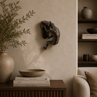Wall Art - Climbing Man 2 - Black