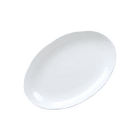 Bella Tavolo Oval Melamine Medium Platter - White