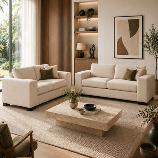 Dallas 3+2.5 Seater NZ Made - Warwick Conway Chalk