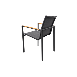 Grenada Outdoor Dining Chair - Charcoal