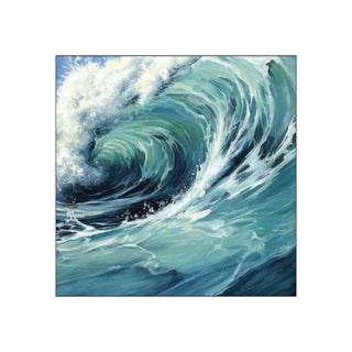 Wall Art - Swell - Canvas with White Frame - 120 x 120cm