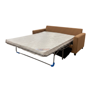 Raven Queen Bi-fold Sofa Bed - NZ Made - Atlas Ochre Fabric