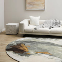 Rug - Uluru (Wool/Viscose) - Sandstone - 210cm dia.
