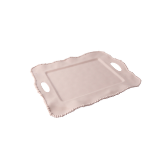 Melamine Pearl Handle Tray 50cm - Pink