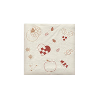 Christmas Napkins - Red/Brown