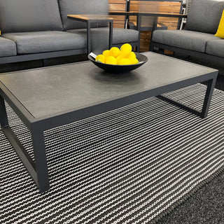 Copenhagen Ceramic Outdoor Coffee Table - Charcoal