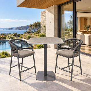 Moorea/Ibis 3pc Outdoor Counter Set - Charcoal