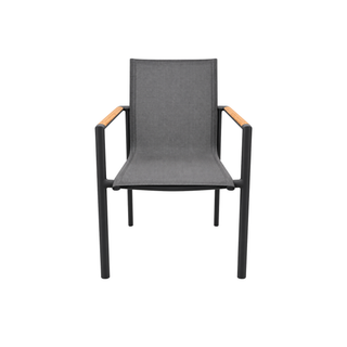 Grenada Outdoor Dining Chair - Charcoal