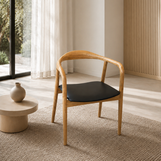 Nordic Natural Solid Oak Dining Chair - Lacquered