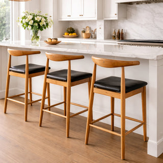 Jensen Oak Counter Stool - Natural Oak Lacquered