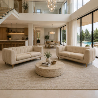 Terni 3+2 Seater - Urban Sofa - Paris Whitecap Fabric