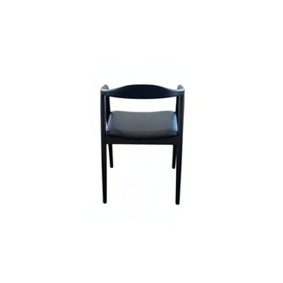 Nordic Solid Oak Dining Chair - Black Stained