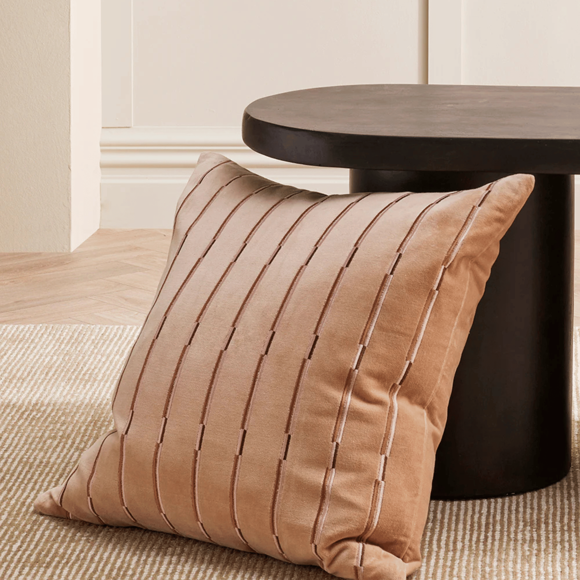 Cushion - Eden With Feather Inner - Nougat