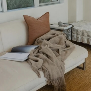 Cushion - Alba with Feather Inner - Rust