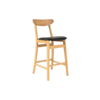 Anders Counter Stool Solid Natural Oak Lacquered