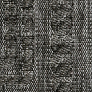 Close-up of textured gray fabric with a subtle pattern