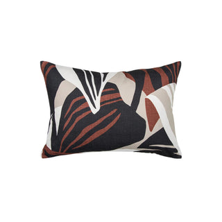 Decorative pillow with abstract pattern on a white background