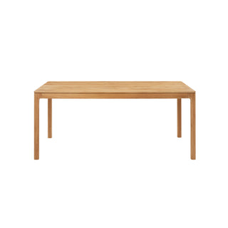 Aurora Oak Natural Dining Table 180x95cm - Solid American White Oak Timber