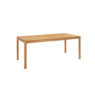 Aurora Oak Natural Dining Table 180x95cm - Solid American White Oak Timber