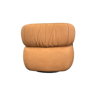Brown armchair on a white background