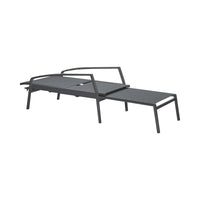 Belvedere Sunlounger - Charcoal