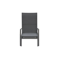 Belvedere Sunlounger - Charcoal