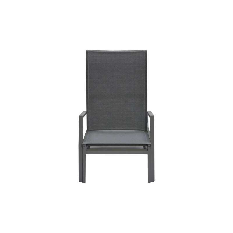 Belvedere Sunlounger - Charcoal