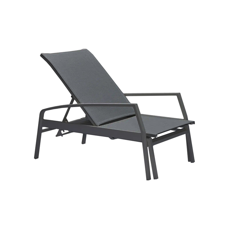 Belvedere Sunlounger - Charcoal