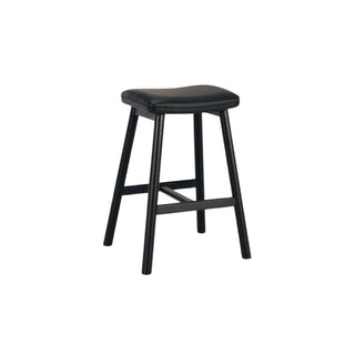 Boden Solid Black Stained Oak Counter Stool