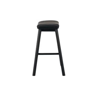 Boden Solid Black Stained Oak Counter Stool