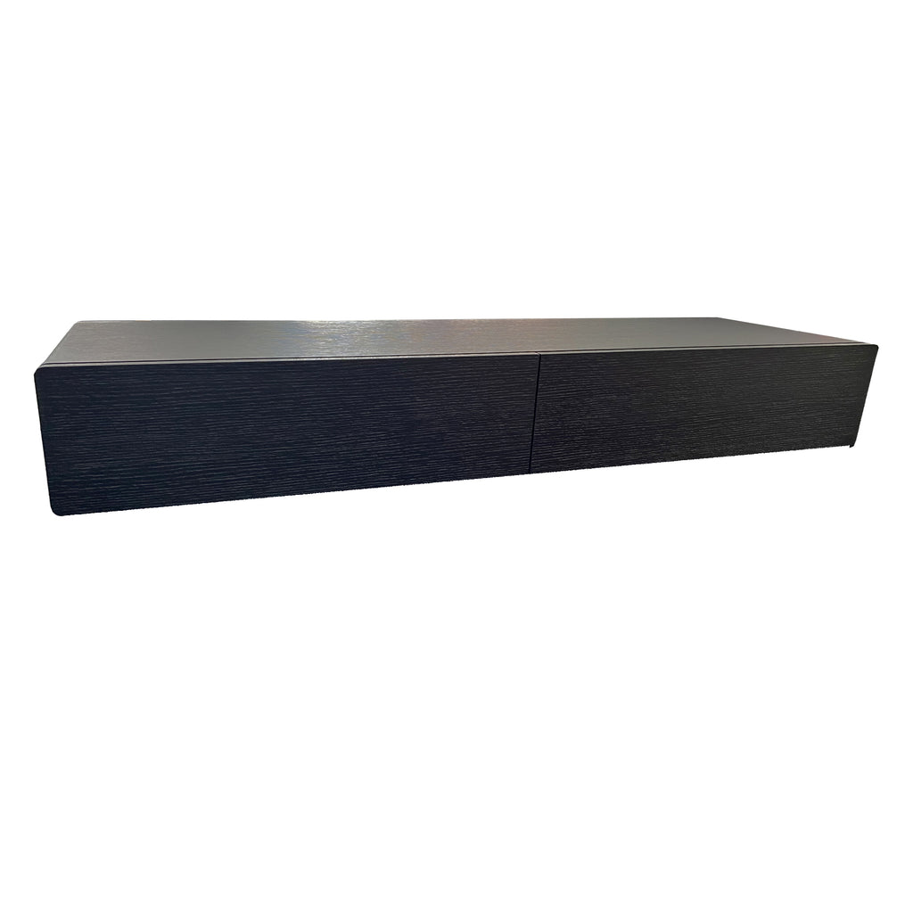 Bondi Floating Ent Unit 2200 - Black Oak Veneer | FURNISH