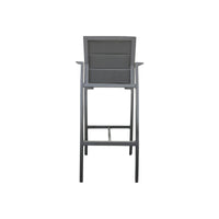 Bremen Outdoor Bar Chair Charcoal