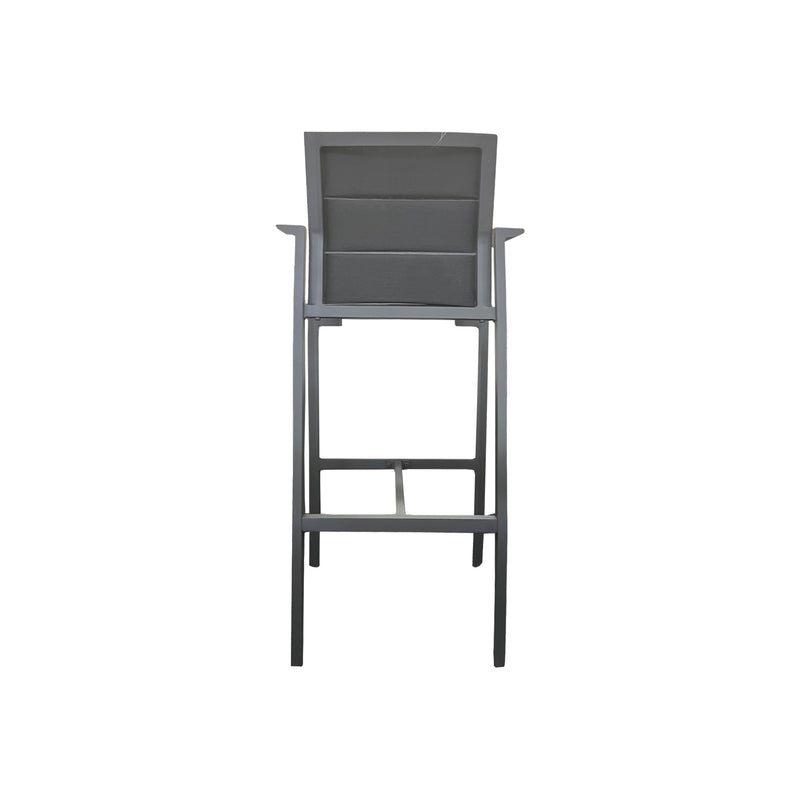 Bremen Outdoor Bar Chair Charcoal