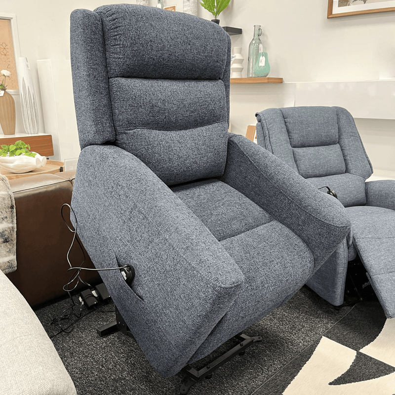 Broadway Lift & Recline in Believe Navy Fabric